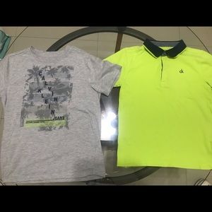 Set of 2 Calvin Klein Boys Shirt Size 7